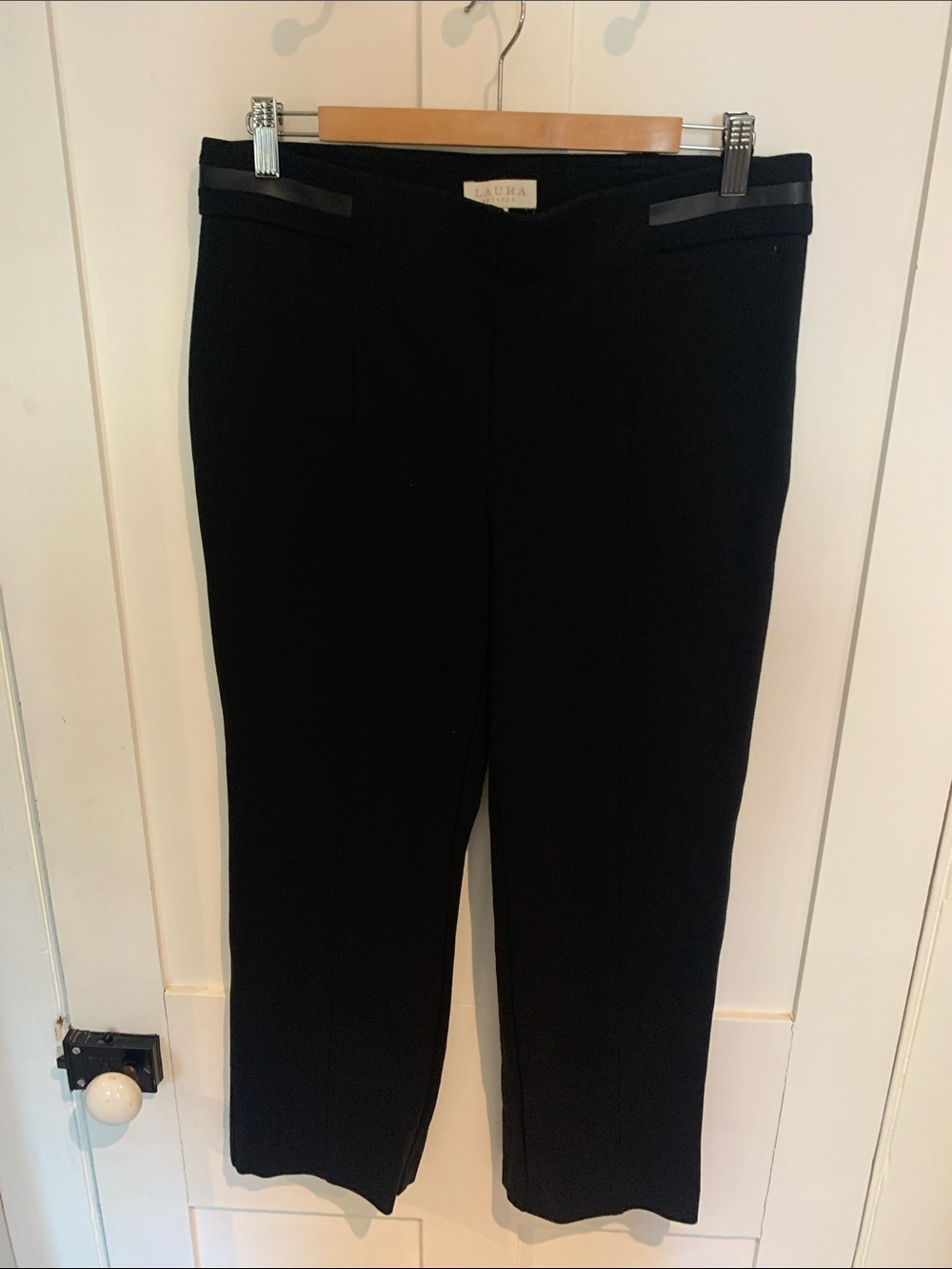 Laura Ashley Black Straight Leg Trousers
